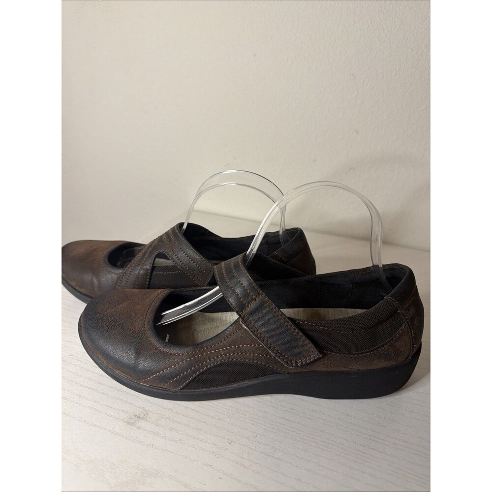 Clarks Cloudsteppers Casual Slip On Mary Jane Womens Size 10 M Brown Walking - Picture 5 of 9